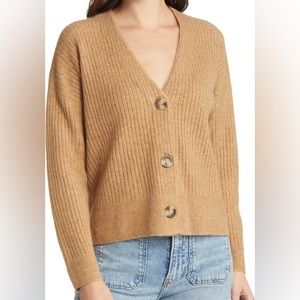 Madewell Cameron Ribbed Cardigan Sweater in Coziest Yarn